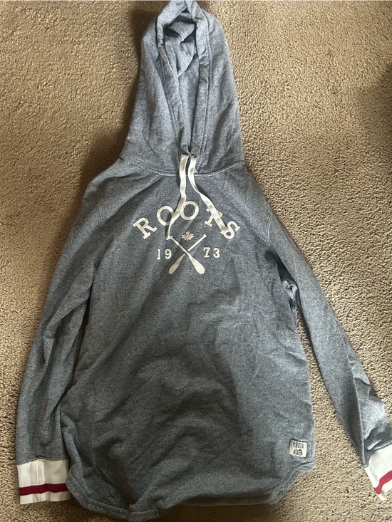 Roots Sweaters - Roots Grey Sweater with White Patch Logo